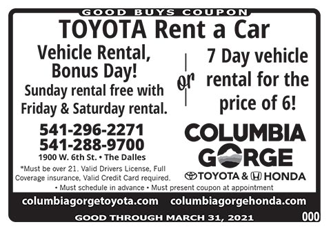 Columbia Gorge Toyota Rent a Car
